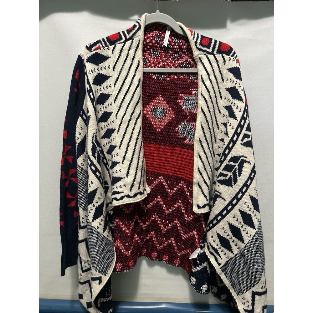 Kate Collection Cardigan Sweater Womens Open Front USA South Western Small